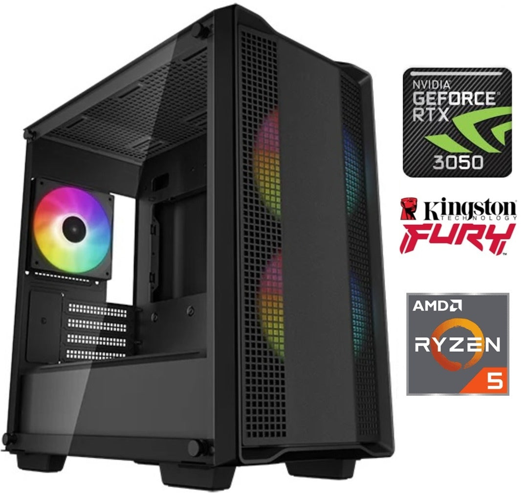 Equipo Gamer Ryzen 5 5600GT, 16GB, 1TB NVMe, RTX 3050 6GB