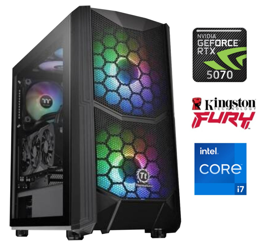 Equipo Gamer Core i7 13700F, 32GB, 1TB NVMe, RTX 5070 12GB