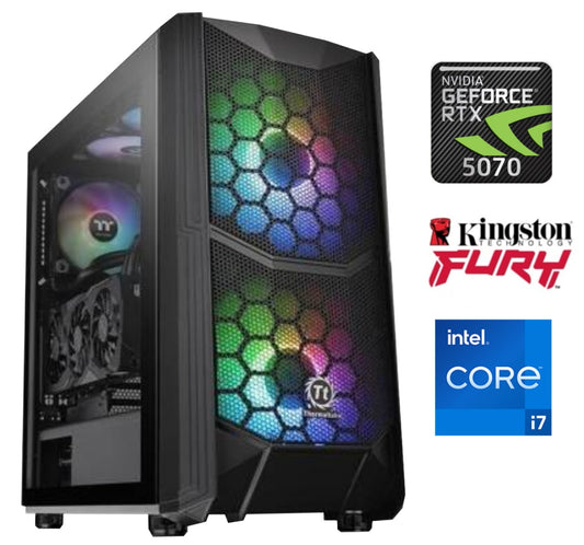 Equipo Gamer Core i7 13700F, 32GB, 1TB NVMe, RTX 5070 12GB